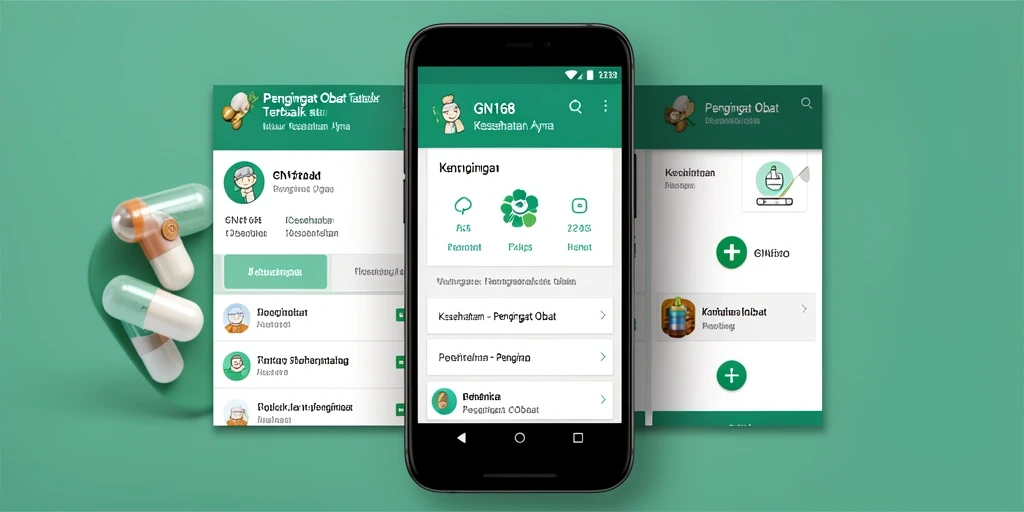 Antarmuka GN168 yang intuitif dan mudah digunakan untuk pengingat obat.