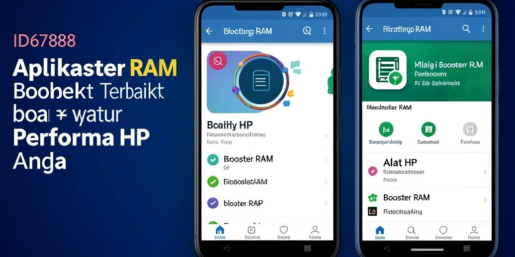 Antarmuka pengguna ID6788 yang sederhana dan efektif untuk boosting RAM.