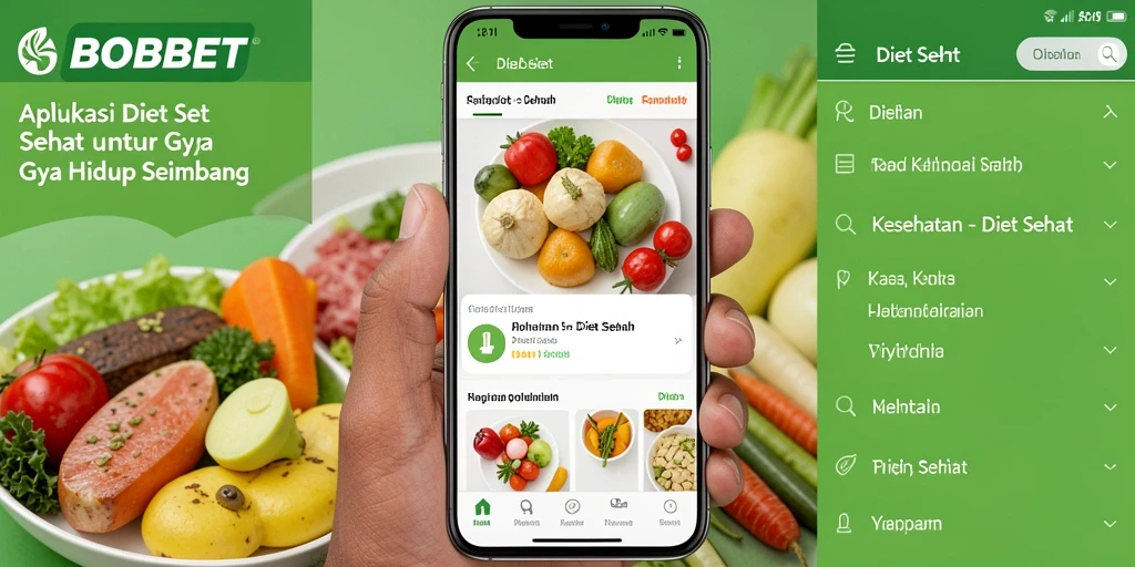 Tampilan antarmuka aplikasi Diet Sehat SBOBET yang informatif dan menarik.