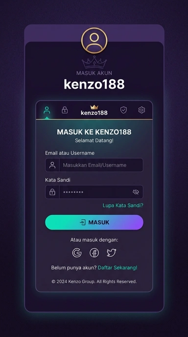 Masuk Akun Kenzo188, Mudah dan Cepat